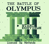 Battle of Olympus screenshot 3 for GameBoy